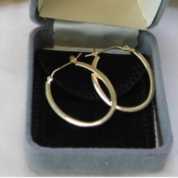 unbranded Jewelry - Gold 14K Oval Hoop Earrings 14KT Hoops